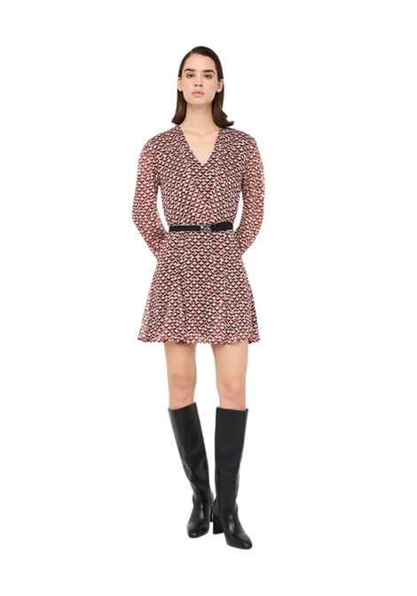 Abito corto con cintura MARRONE Liu Jo | MF5064TS116P9140